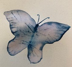 Fjäril akvarell